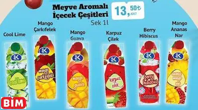 SEK MEYVE AROMALI İÇECEK ÇEŞİTLERİ